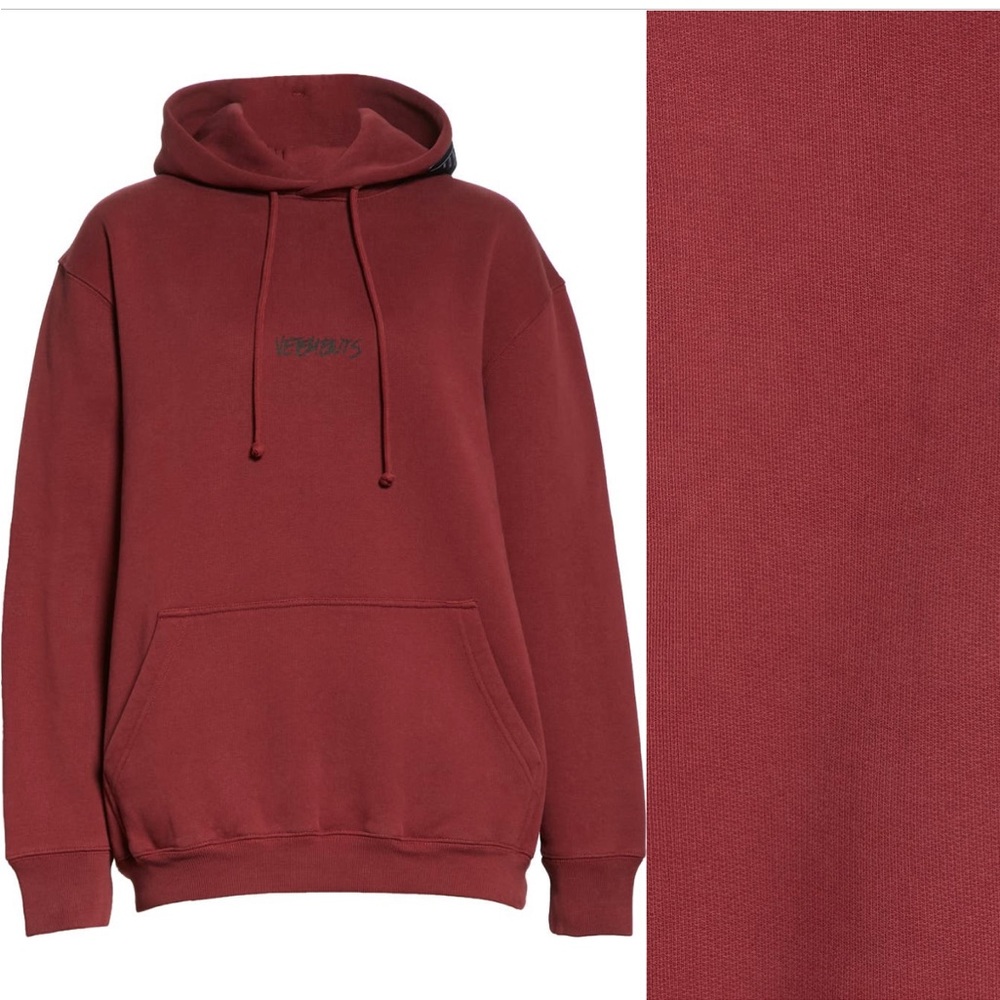 Unisex Vetements Logo Label Hoodie - Picture 3 of 12